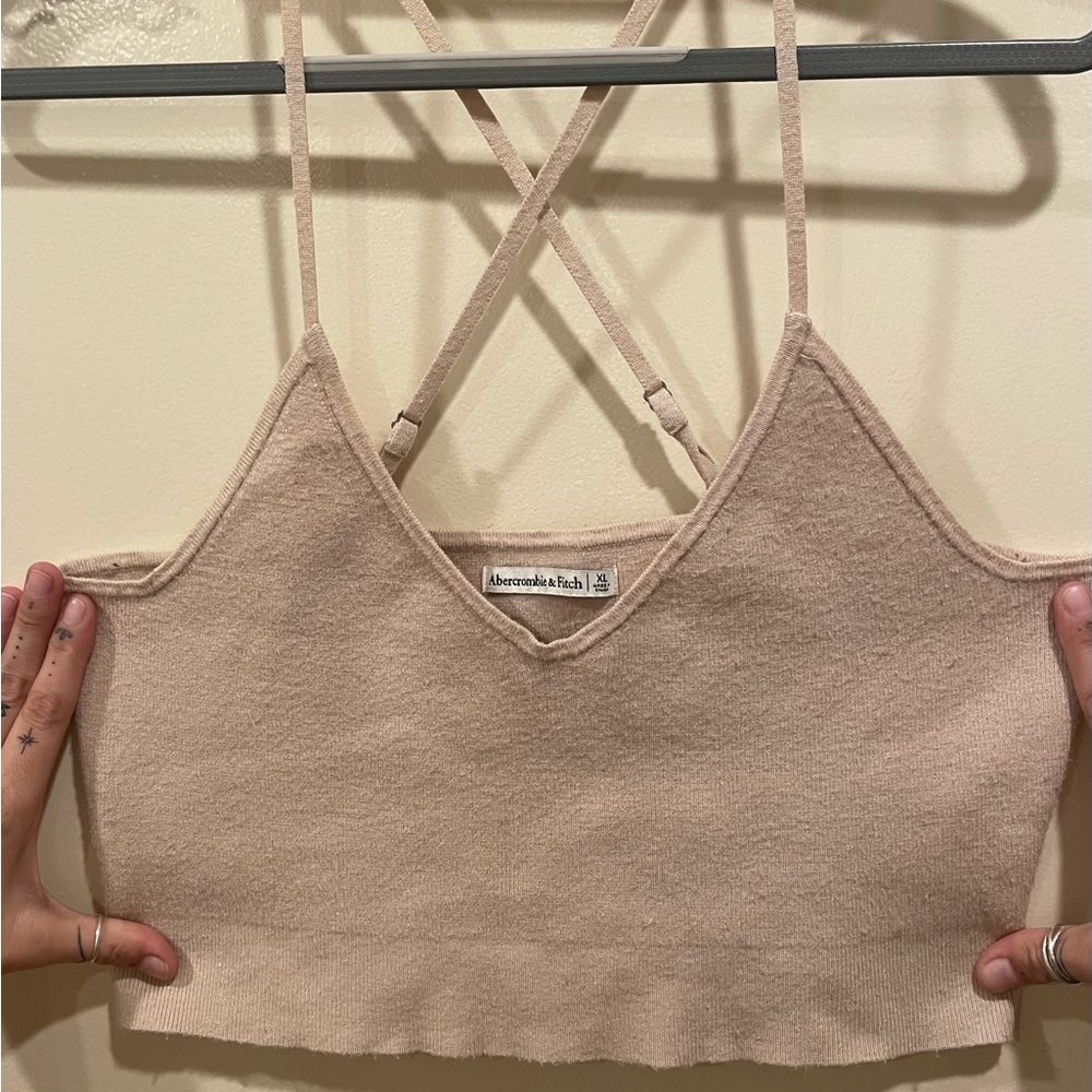 Abercrombie & Fitch Tan Knit bralette
